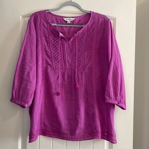 Studio Works Magenta Tunic Top